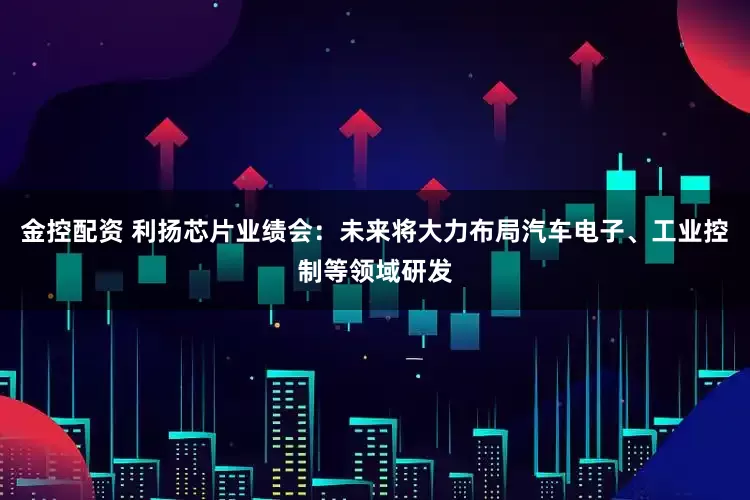 金控配资 利扬芯片业绩会:未来将大力布局汽车电子、工业控制等领域研发