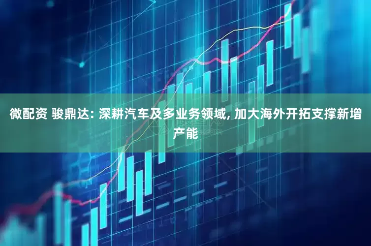 微配资 骏鼎达: 深耕汽车及多业务领域, 加大海外开拓支撑新增产能